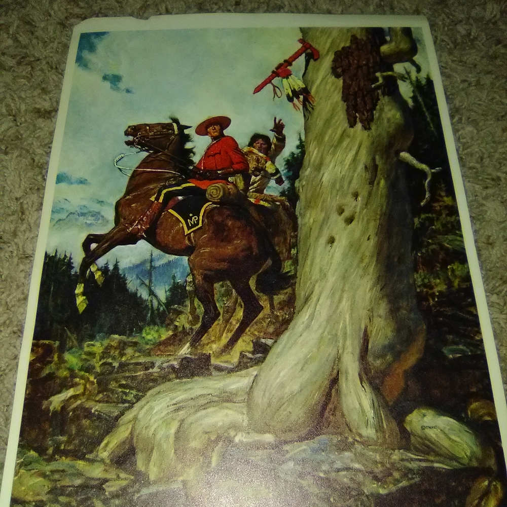 Rare hard to find Printed picture of A.Friberg paintings